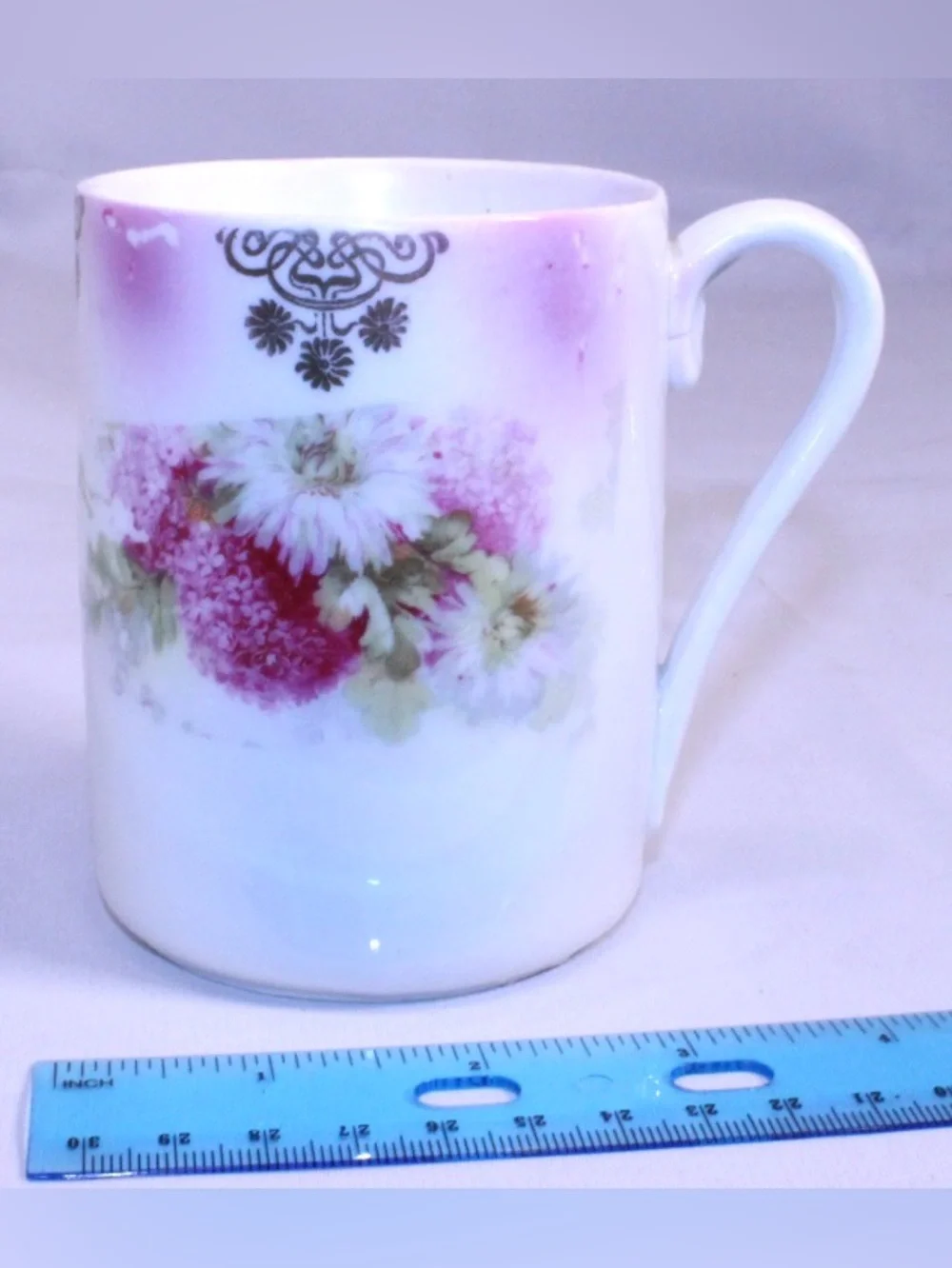 Antique German porcelain mug *Aged*